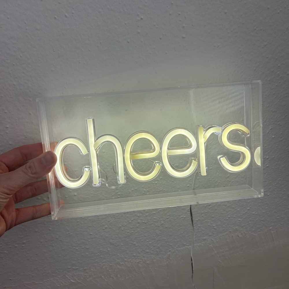 LED “cheers” sign